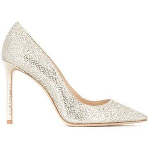 Jimmy Choo Romy 100 Champagne Heels